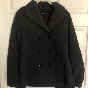 Charcoal Grey Peacoat